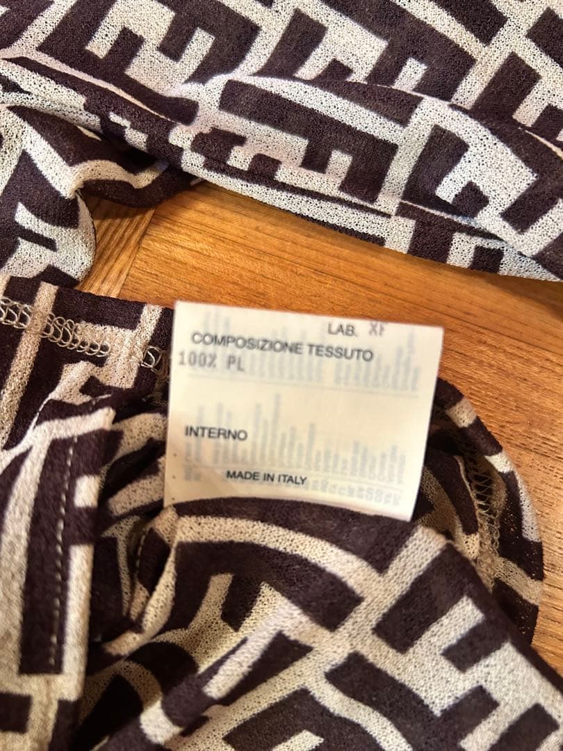 FENDI フェンディ シャツ ズッカ柄 FF柄 Mサイズ 長袖 最終値下げの