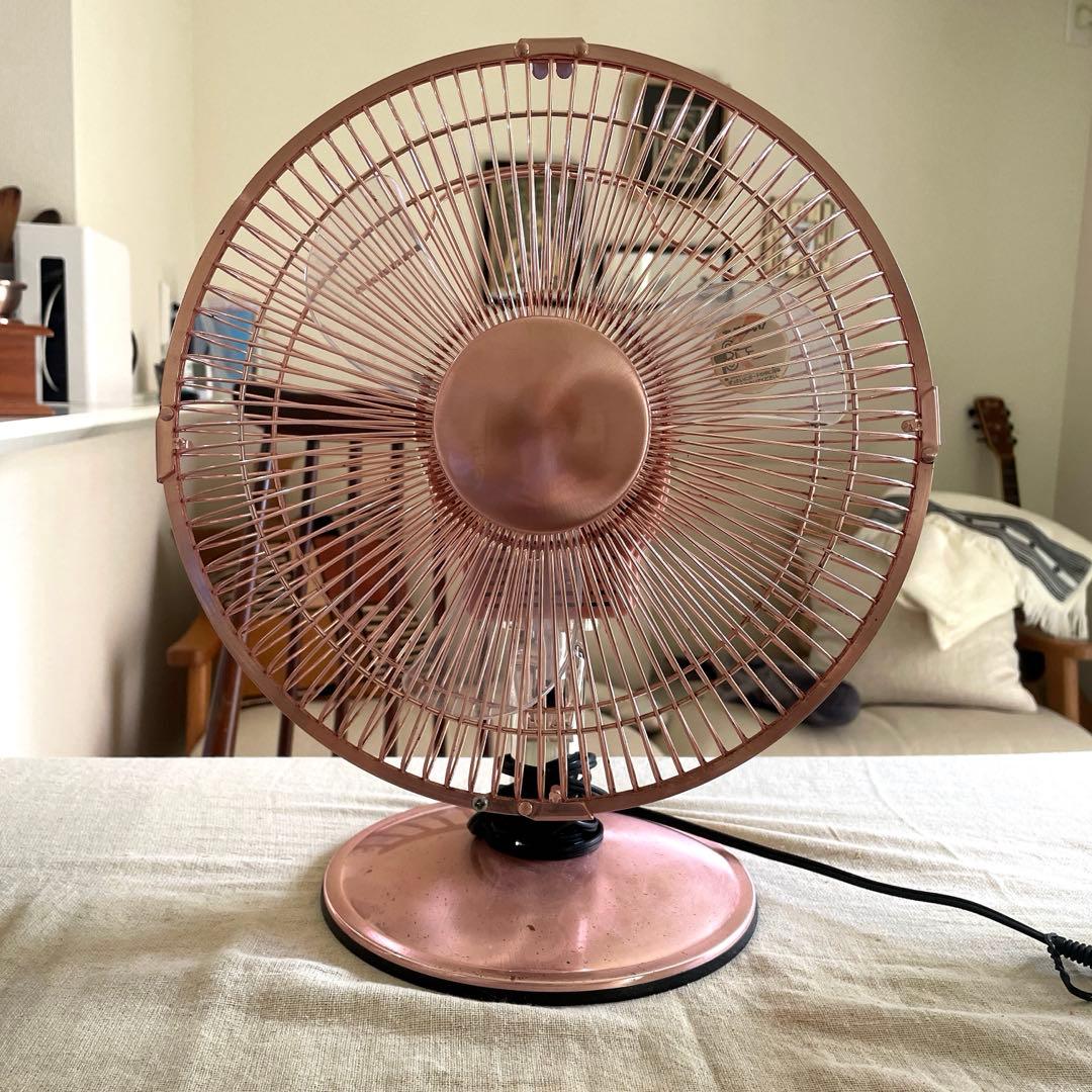 レトロ扇風機 家電 ドウシシャ メタル扇風機 EIM232 銅アンティーク