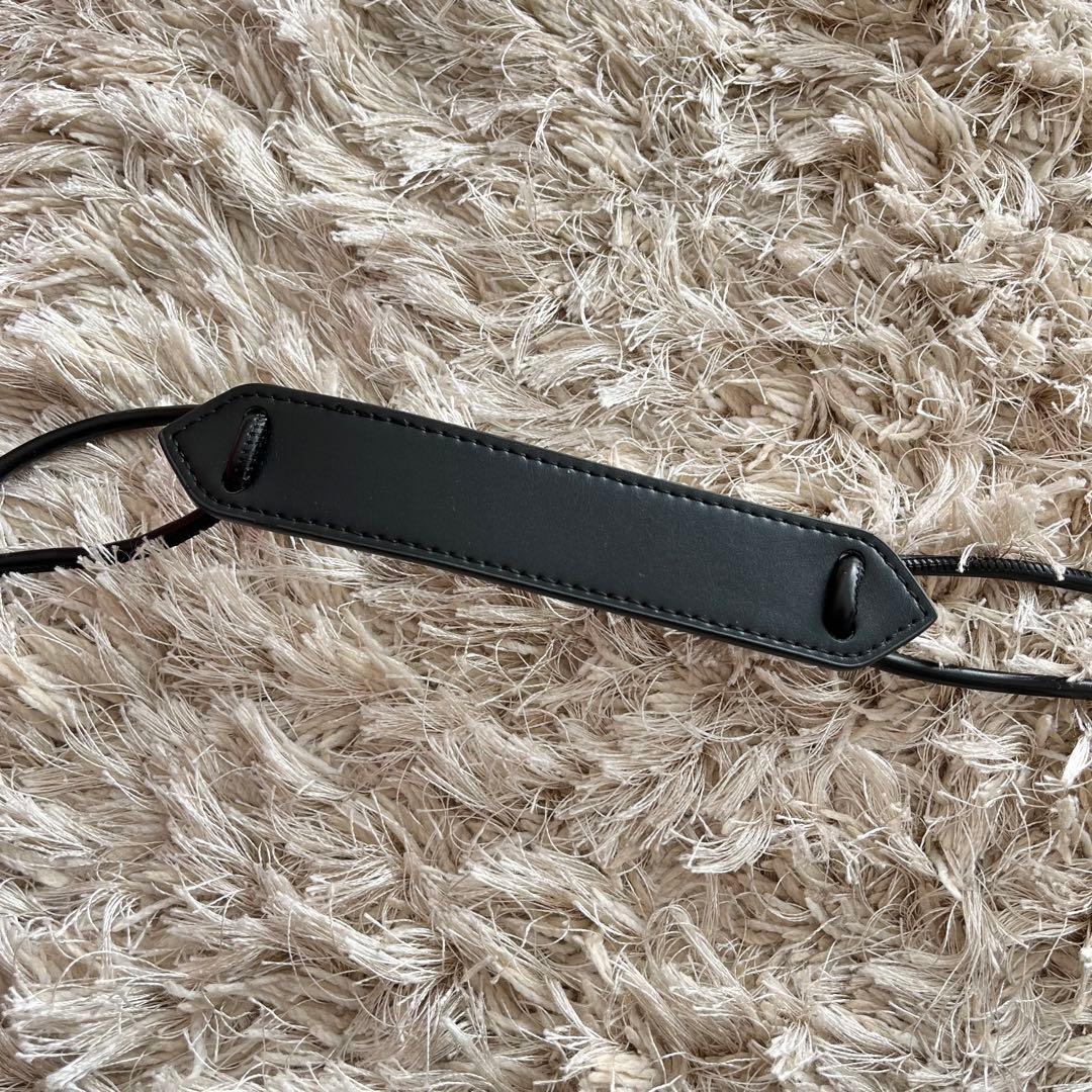 ◉美品◉ 若槻千夏 WCJ ソフトエコレザーバッグ 巾着 ブラック - メルカリ