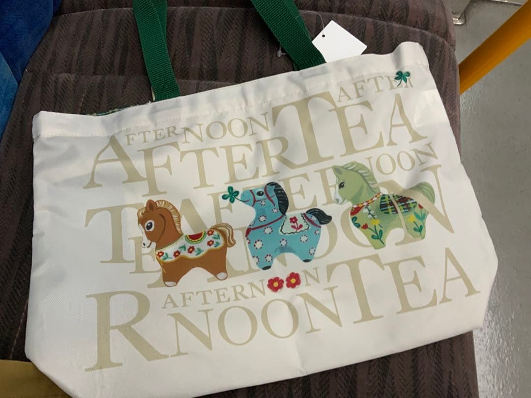 アイス　アフタヌーンティー エコバッグ Sサイズ スリットポケット付きロゴバッグL | アフタヌーンティー公式通販サイト