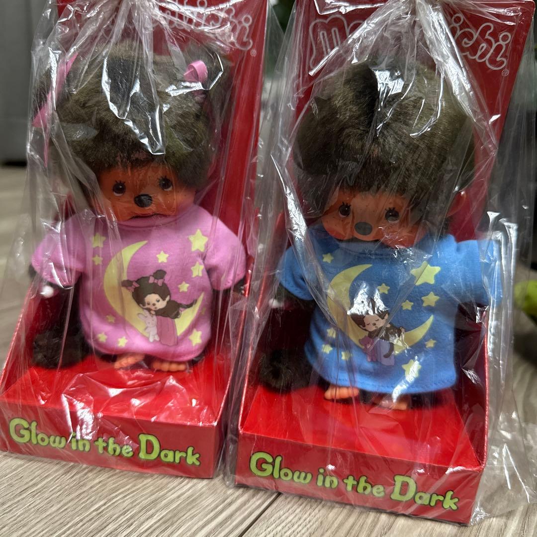 新品 グローインザダーク モンチッチ ペア セット 海外版 223725、32 新品 グローインザダーク モンチッチ ペア セット 海外版 223725、32