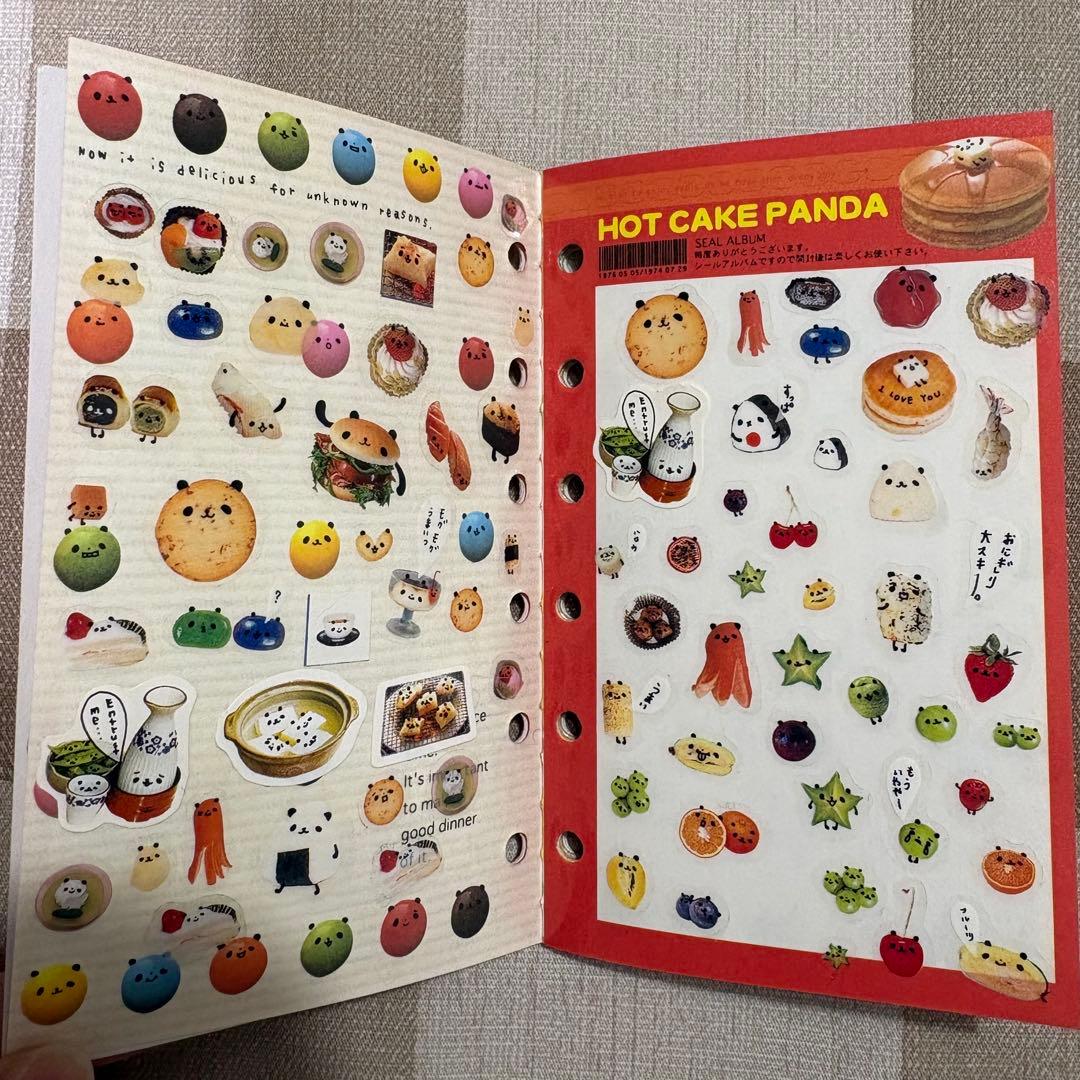 カミオジャパン ホットケーキパンダ シール帳 平成レトロ - メルカリ