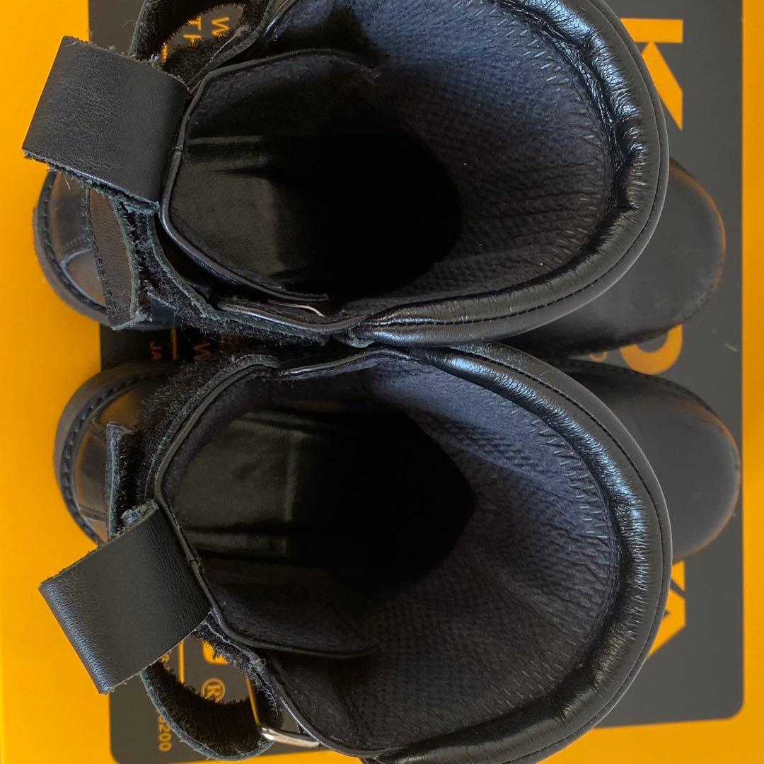 KADOYA カドヤ バイクブーツ 22.5cm 黒　厚底ブーツ