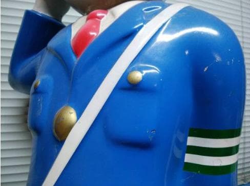 昭和30年代【レア】当時物☆昭和おまわりさん人形☆高さ1m20cm(9.2kg)