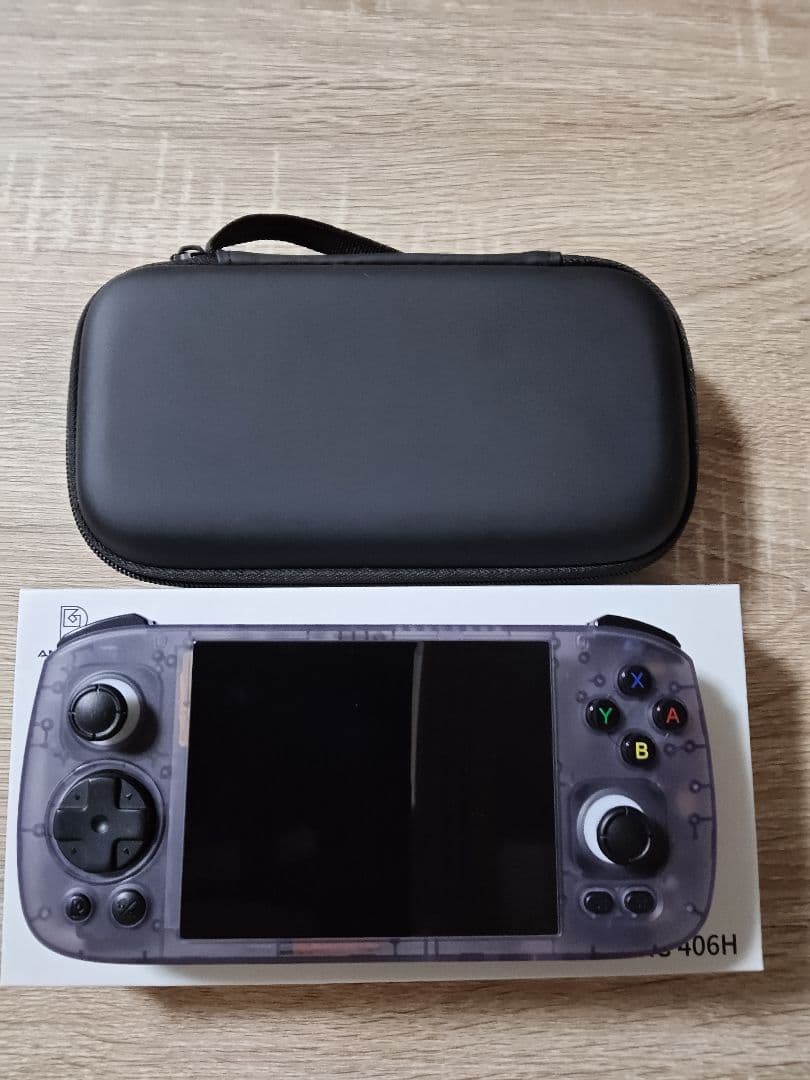ANBERNIC RG406H クリアパープル 収納ケース付き 中華ゲーム機「ANBERNIC RG406H」レビュー｜4インチ横型、Android 13