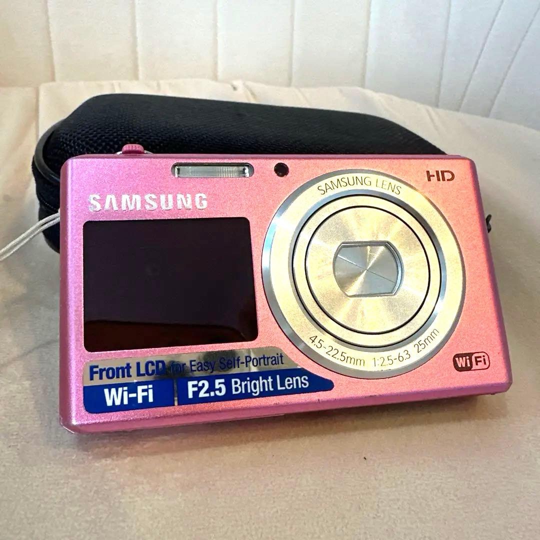 廃盤！レア】デジタルカメラ サムスン DV150F ピンク 自撮り液晶 2画面