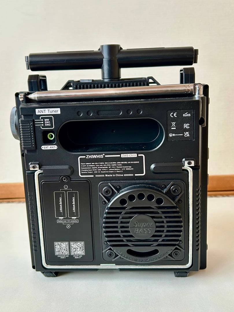 BCLラジオ ZOWISS ZWS-C919 多機能ラジオ 取扱説明書付き