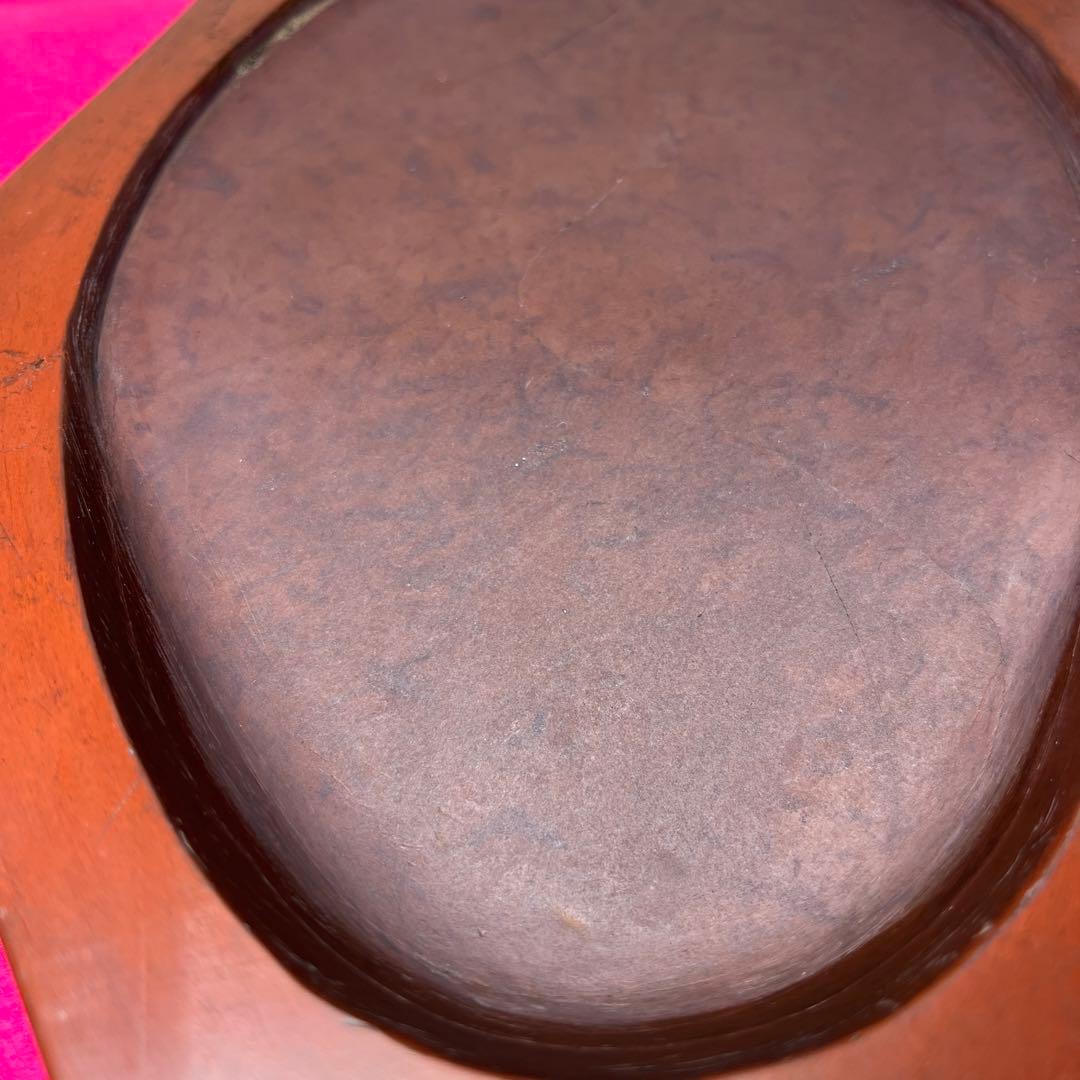 ⭕️岩手県 紫雲石硯 佐藤鉄三郎作 古い 8寸の大型天然硯