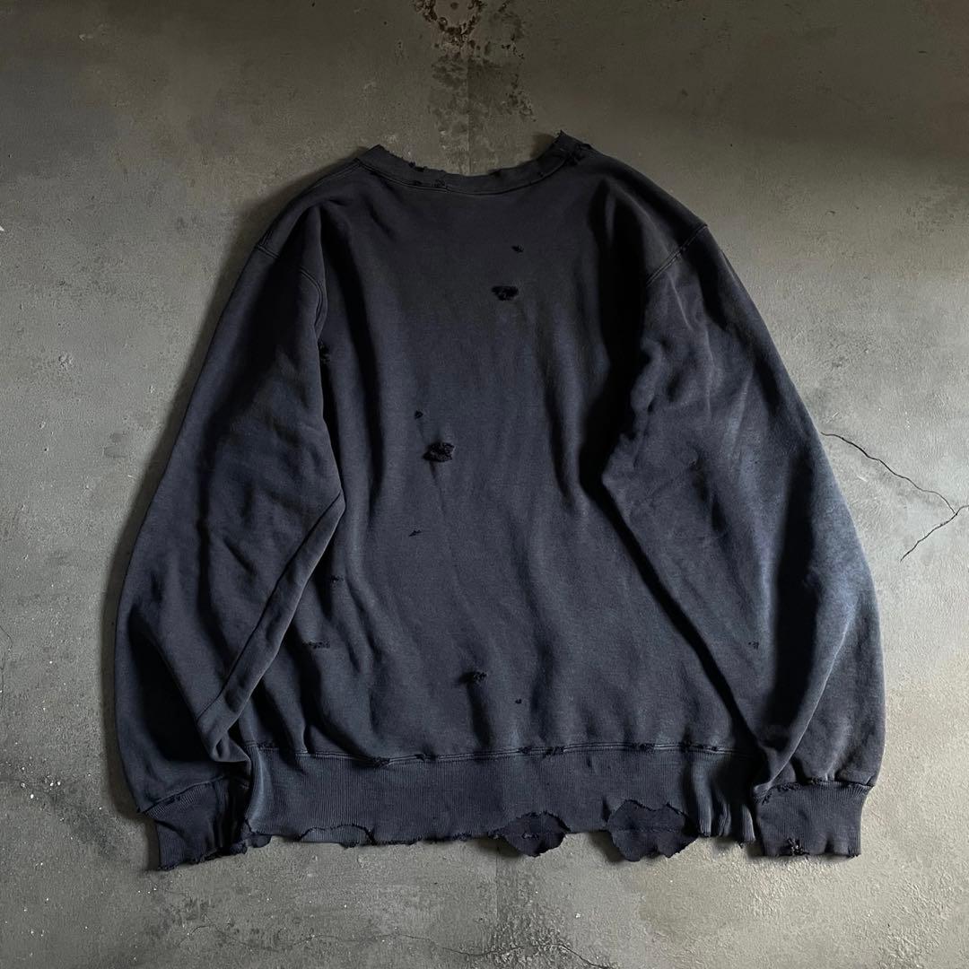 90's grunge is dead“ペイント“USA製“boro sweat