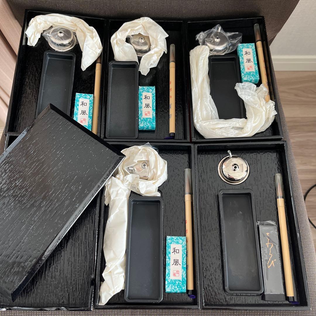 茶道具 硯箱五段 黒掻合塗の通販はau PAY マーケット - 輸入雑貨の