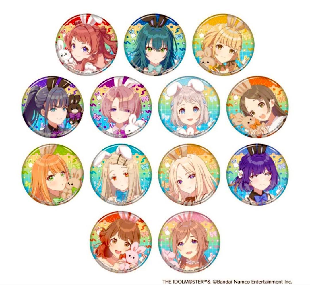 学園アイドルマスター オーロラ箔押し缶バッジ GIGO ノベルティ 13枚