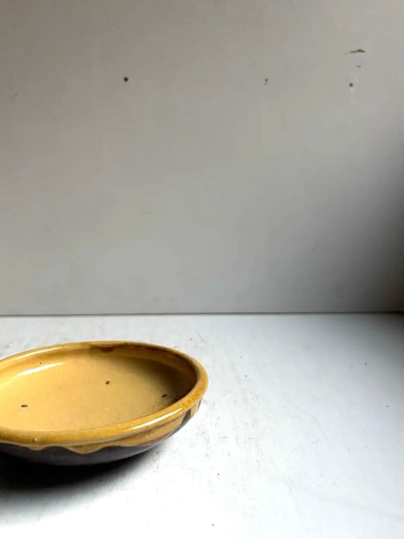 763 骨董 アンティーク 布志名焼 ガレナ釉皿 5点 民芸 柳宗悦 美品