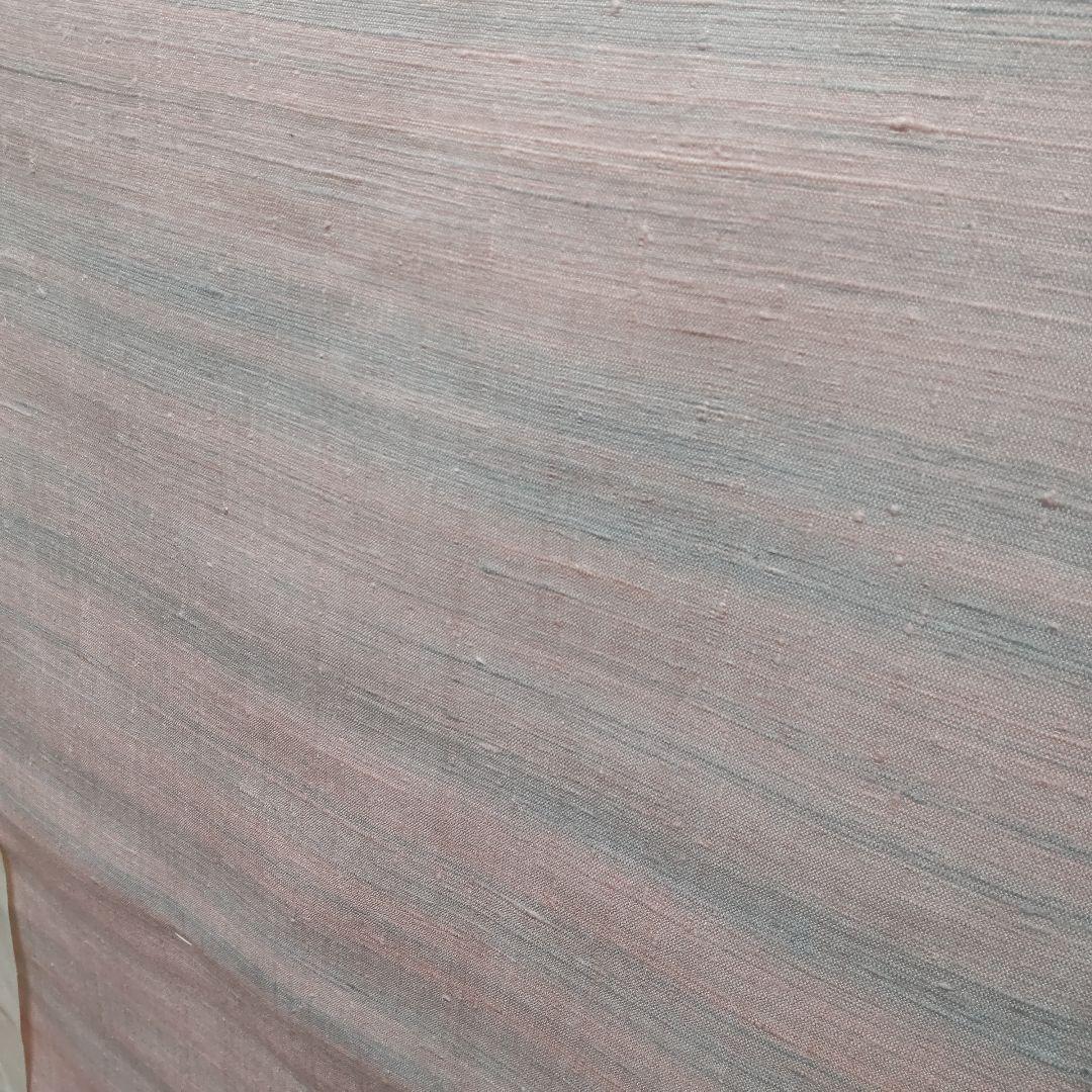 正絹 米沢 置賜紬 草木紅染紬 反物（118） - メルカリ