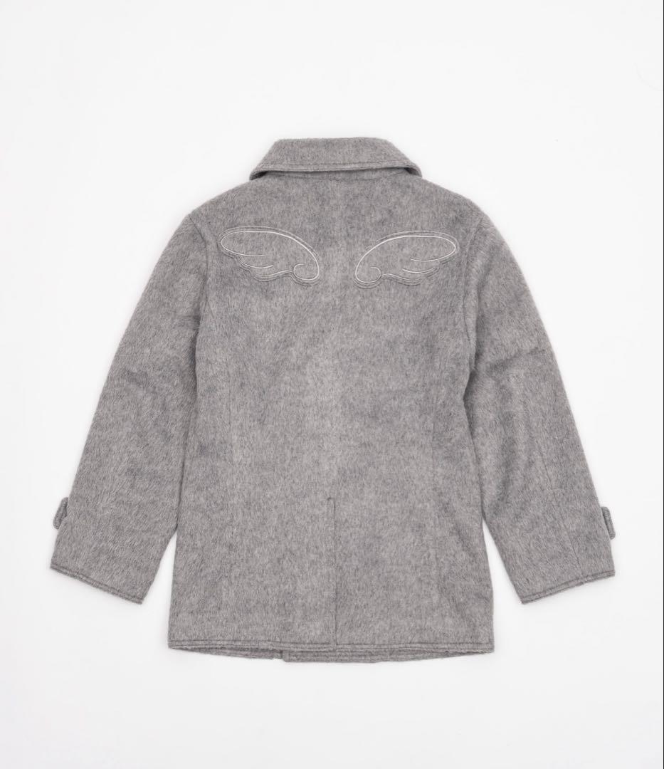 Smyeon ミドルシャギーコート スミョン グレー - メルカリ