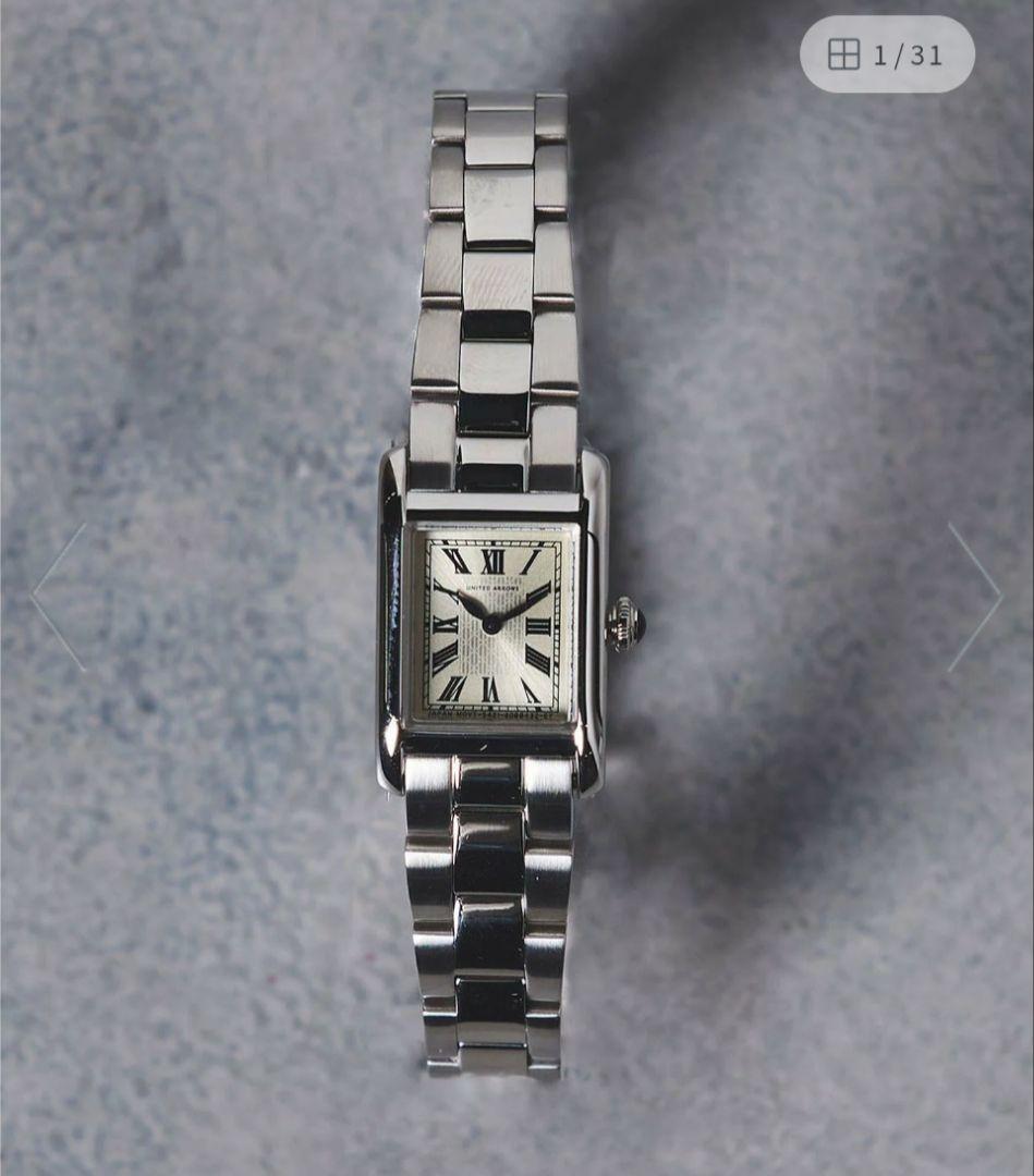 ユナイテッドアローズ UAB スクエア メタル 腕時計 UNITED ARROWS（ユナイテッドアローズ） 腕時計 スクエア メタル