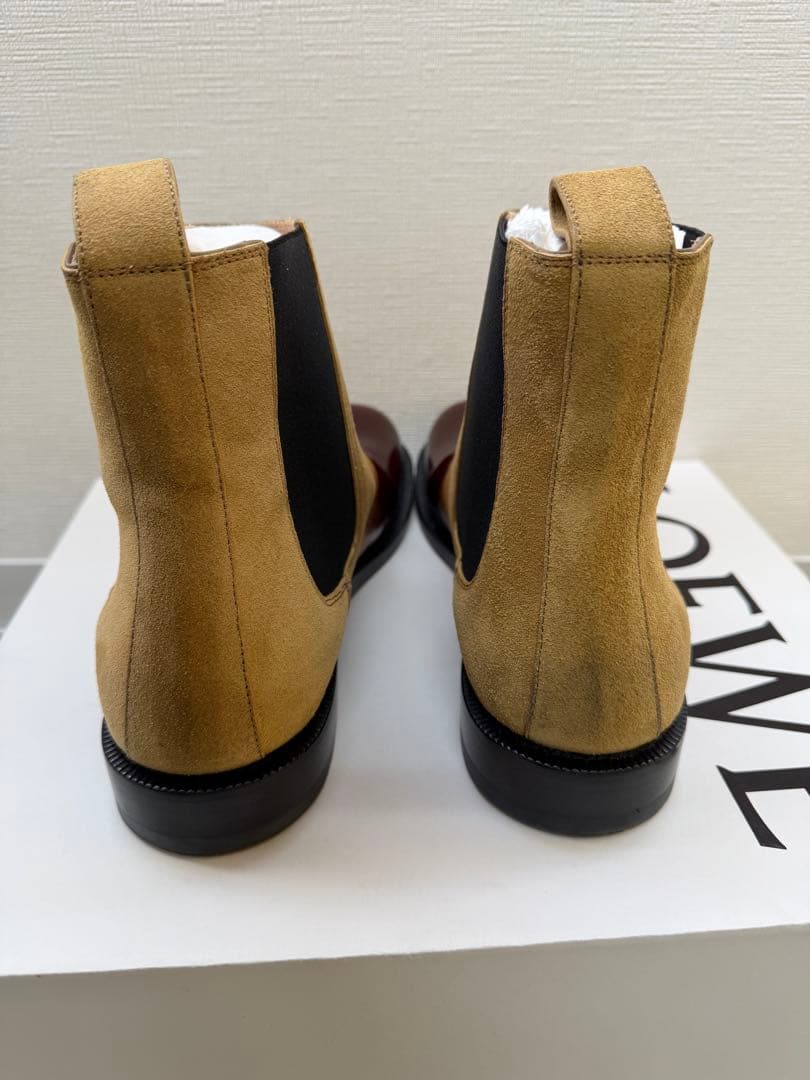 LOEWE カンポチェルシーブーツ 41 ブラウン/ベージュ - メルカリ