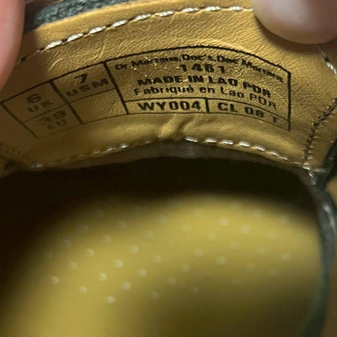 ドクターマーチン 3ホール UK6（25〜25.5cm）ブラック WY004