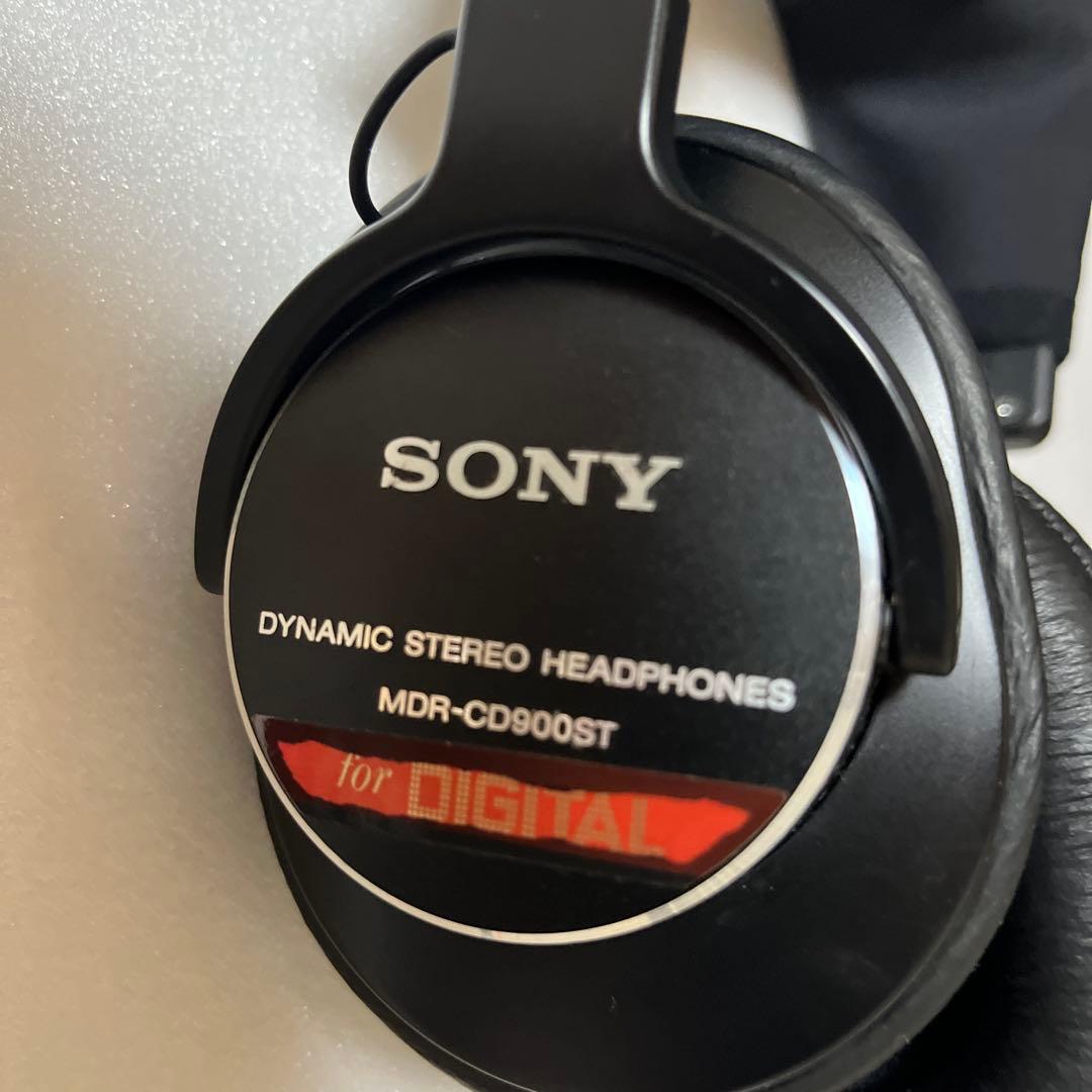 パッド交換済み ヘッドカバー付 変換ジャック付 Sony MDR-CD900ST