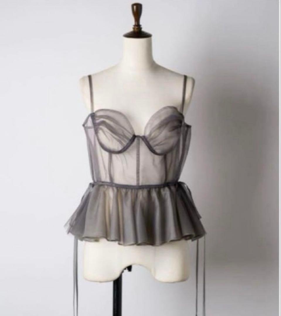 LA BELLE ETUDE ペプラムチュールビスチェ LA BELLE ETUDE（ラベルエチュード）の「ペプラムビスチェ（ベスト