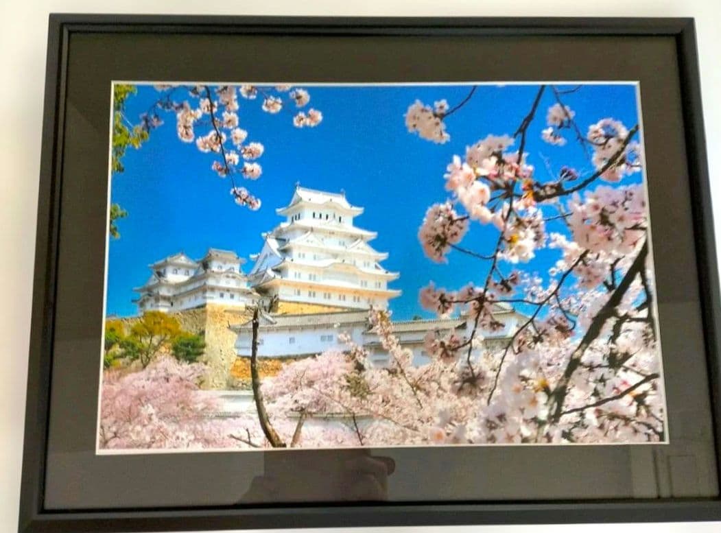 新品 姫路城 四季 写真 額つき ワイド四切り 額縁 壁掛け - メルカリ