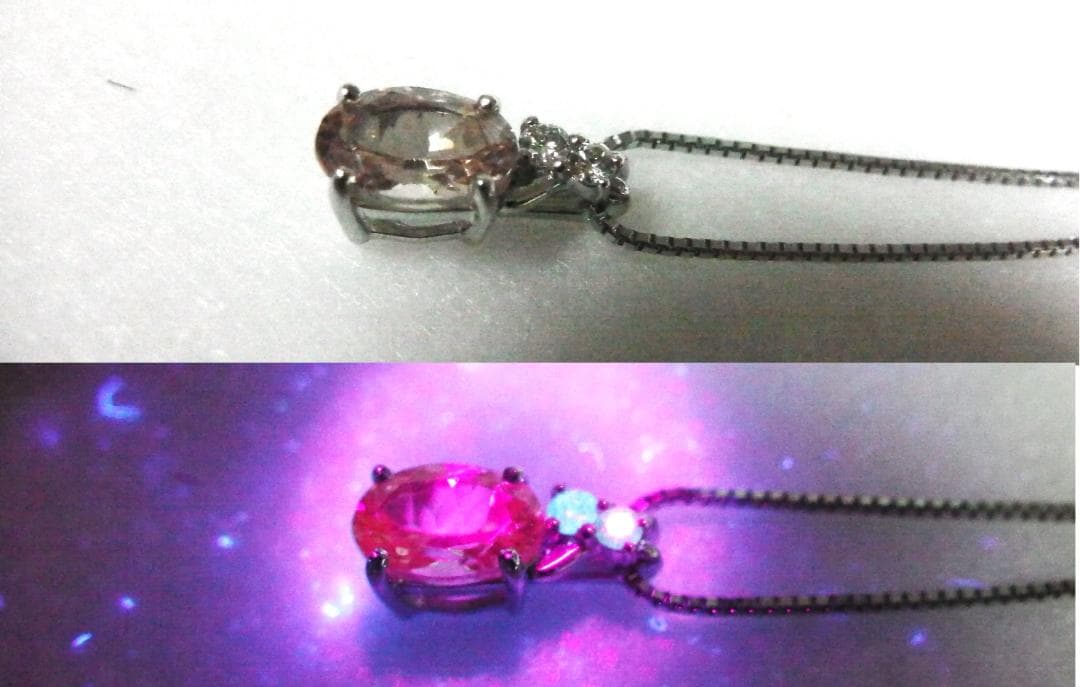 カロママさま専用：ドラゴンガーネット 0.5ct + ダイヤモンド ペンダント