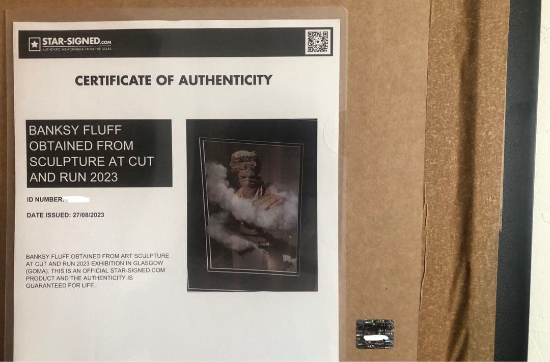 バンクシー 「FLUFF OBTAINED AT CutAndRun」 COA付 - メルカリ