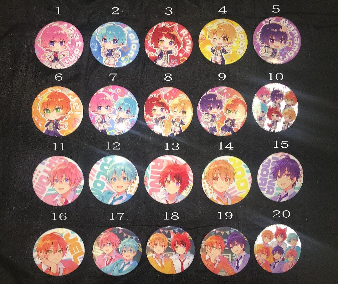 すとぷり缶バッジくじっ！(2021にゅーいやーver.!!)フルコンプばら売り