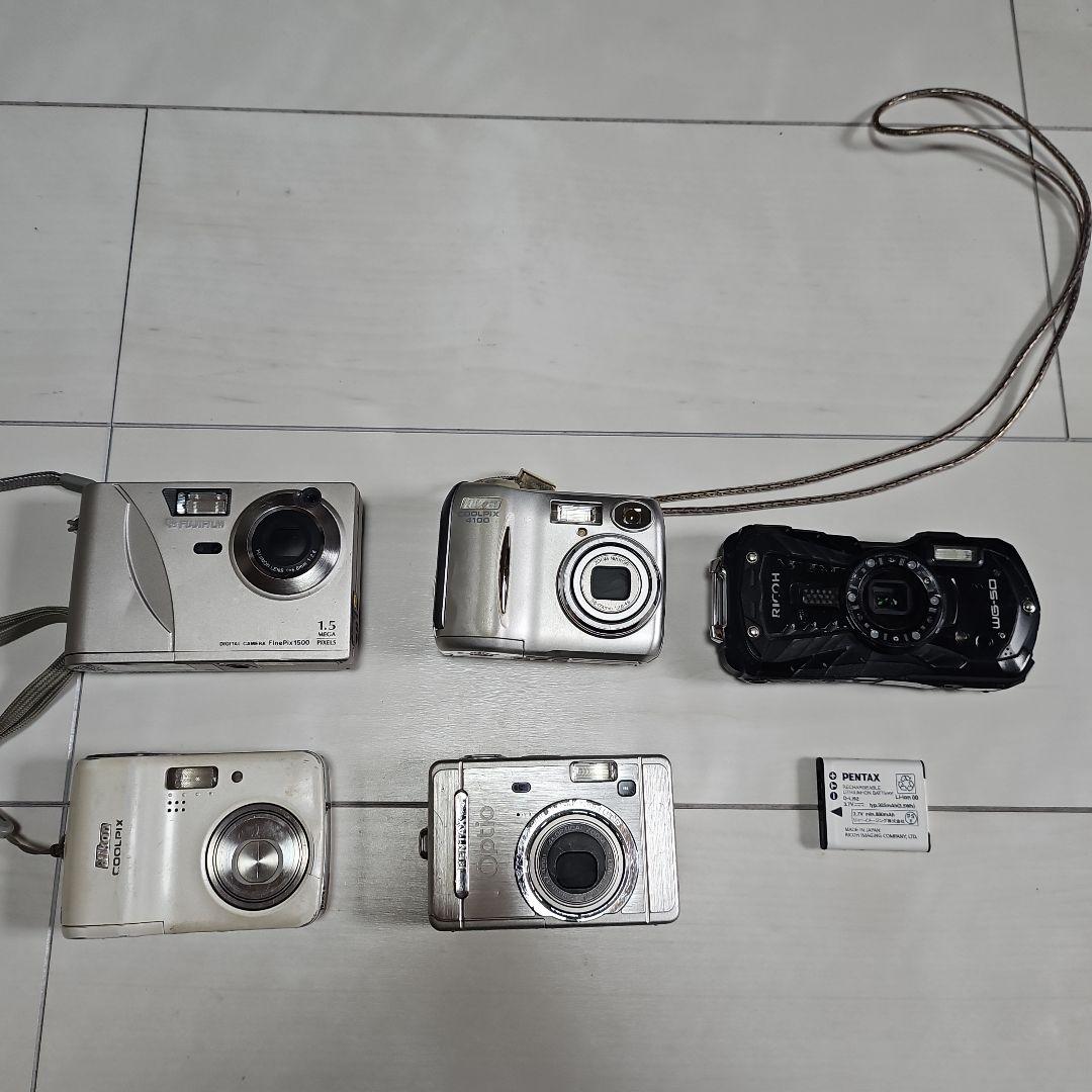 コンパクトデジタルカメラ 5台 KODAK コンパクトデジタルカメラ 乾電池式 FZ45BK 1台 - アスクル