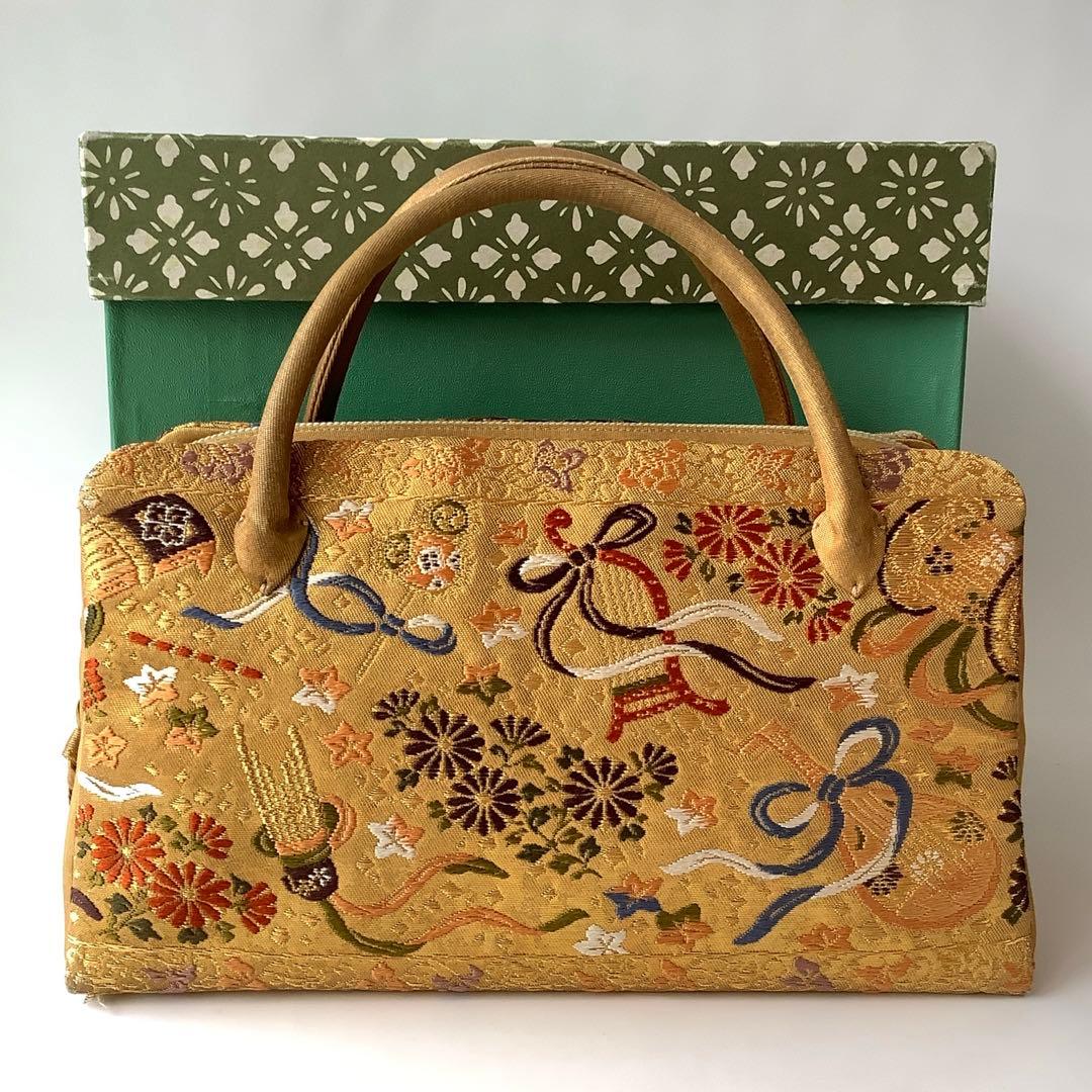 利休バッグ★和装バッグ★ゴールド Kisste（キステ） バッグ 利休バッグ 着物 和装 フォーマル ゴールド