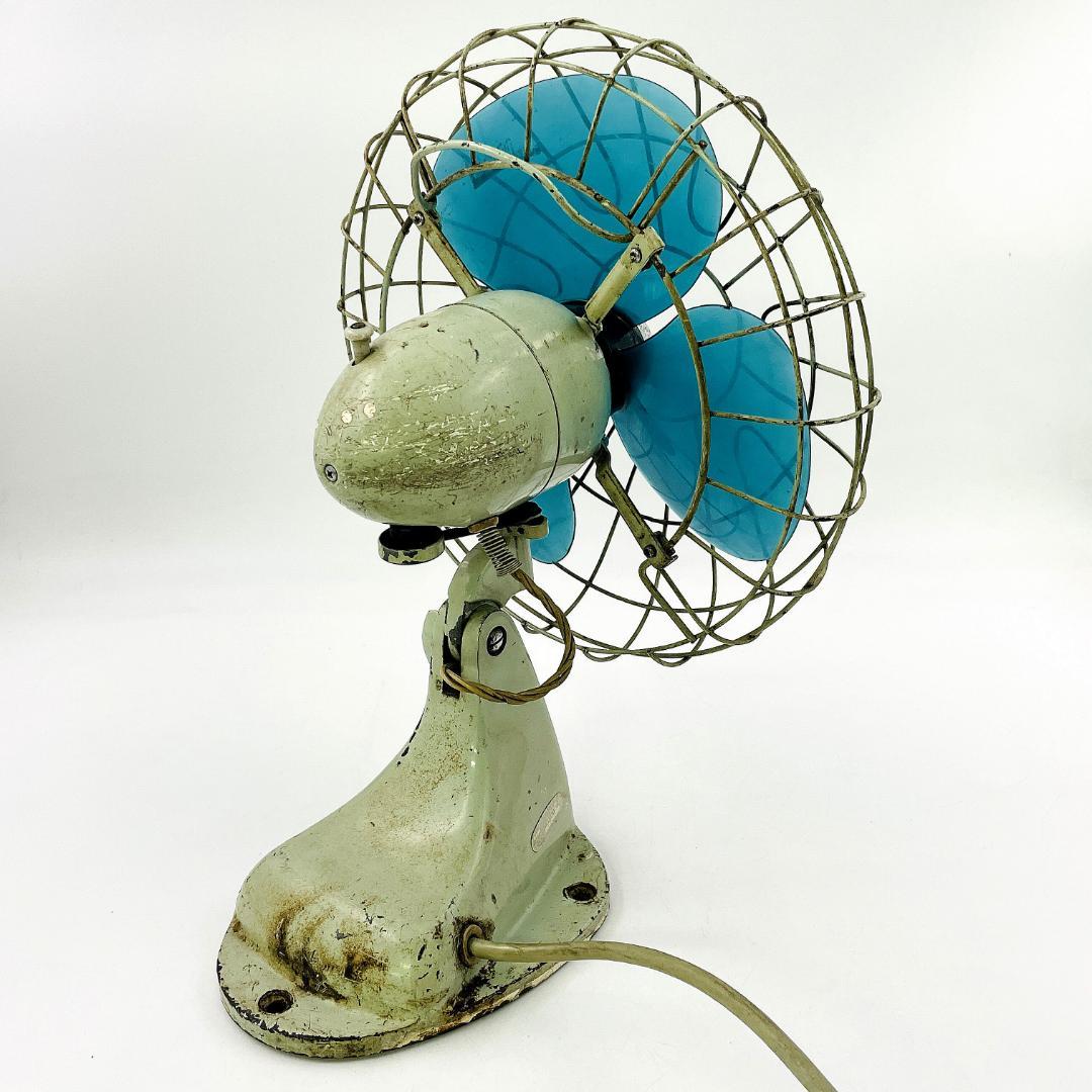 動作品】希少 三菱 鉄製ケージ 昭和レトロ 扇風機 アンティーク R8SD57