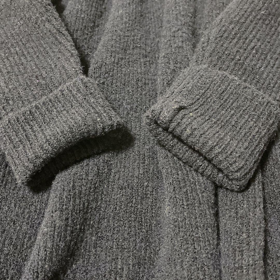 タグ付】45R ふわふわループニットワンピース タートルネック ウール