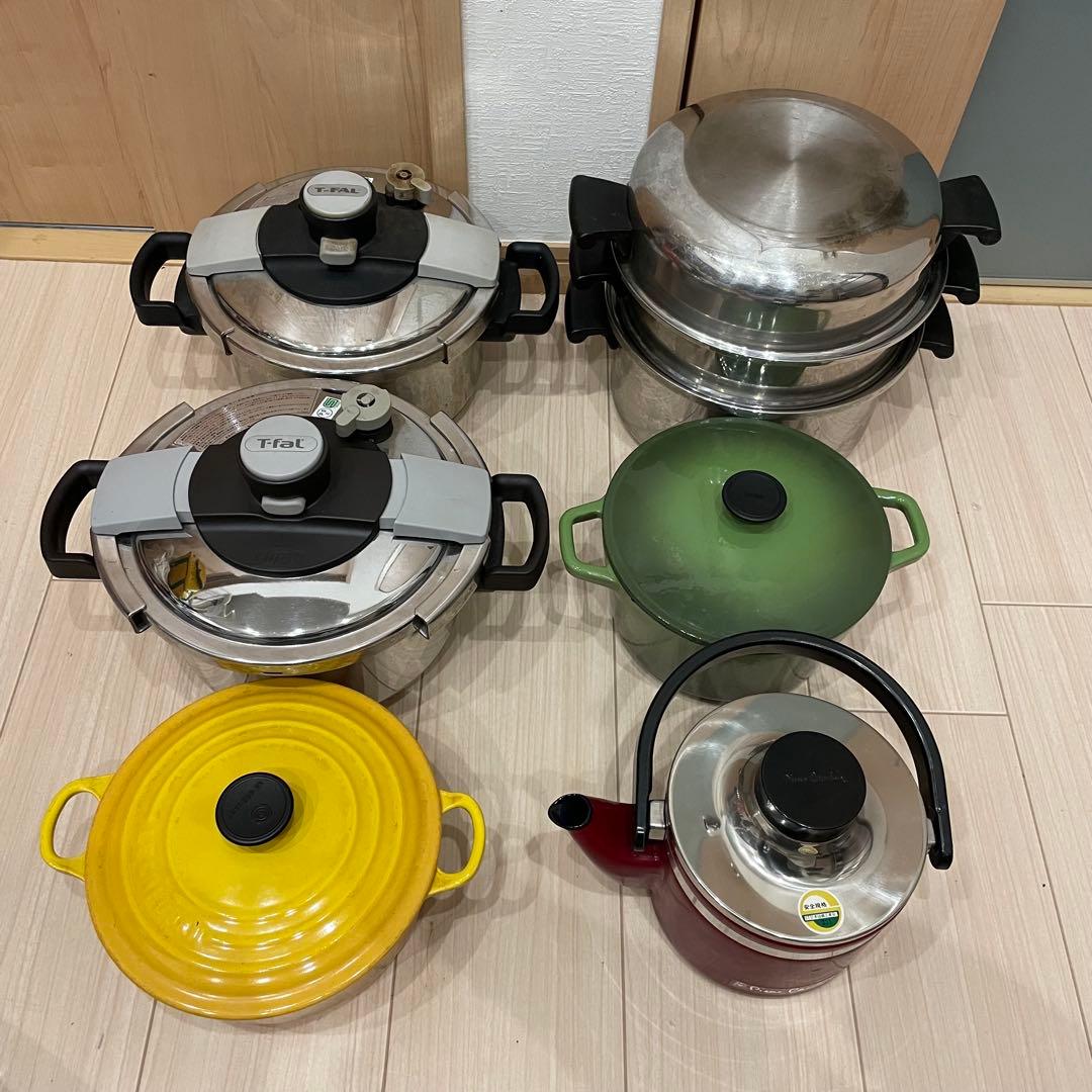 ル・クルーゼ T-fal MEYER アムウェイクイーン 両手鍋 圧力鍋 ケトル ル・クルーゼ T-fal MEYER アムウェイクイーン 両手鍋 圧力鍋 ケトル