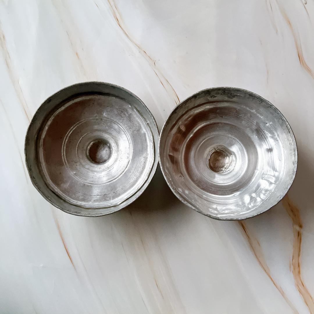 2点セット 猫瓶 ガラス瓶 レトロ アンティーク キャニスター 昭和