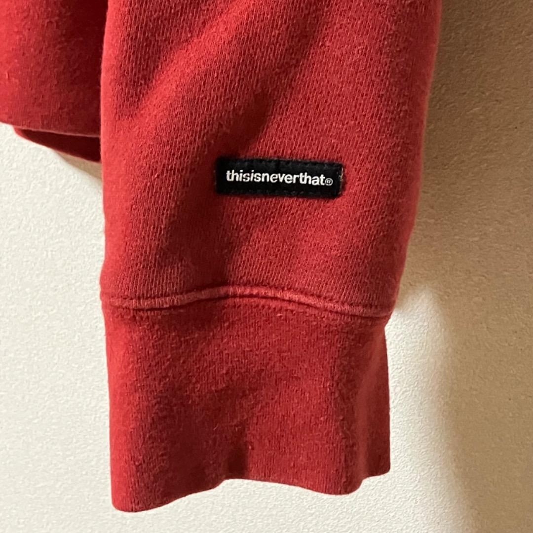 THISISNEVERTHAT ネバザ スウェット トレーナー XL レッド - メルカリ