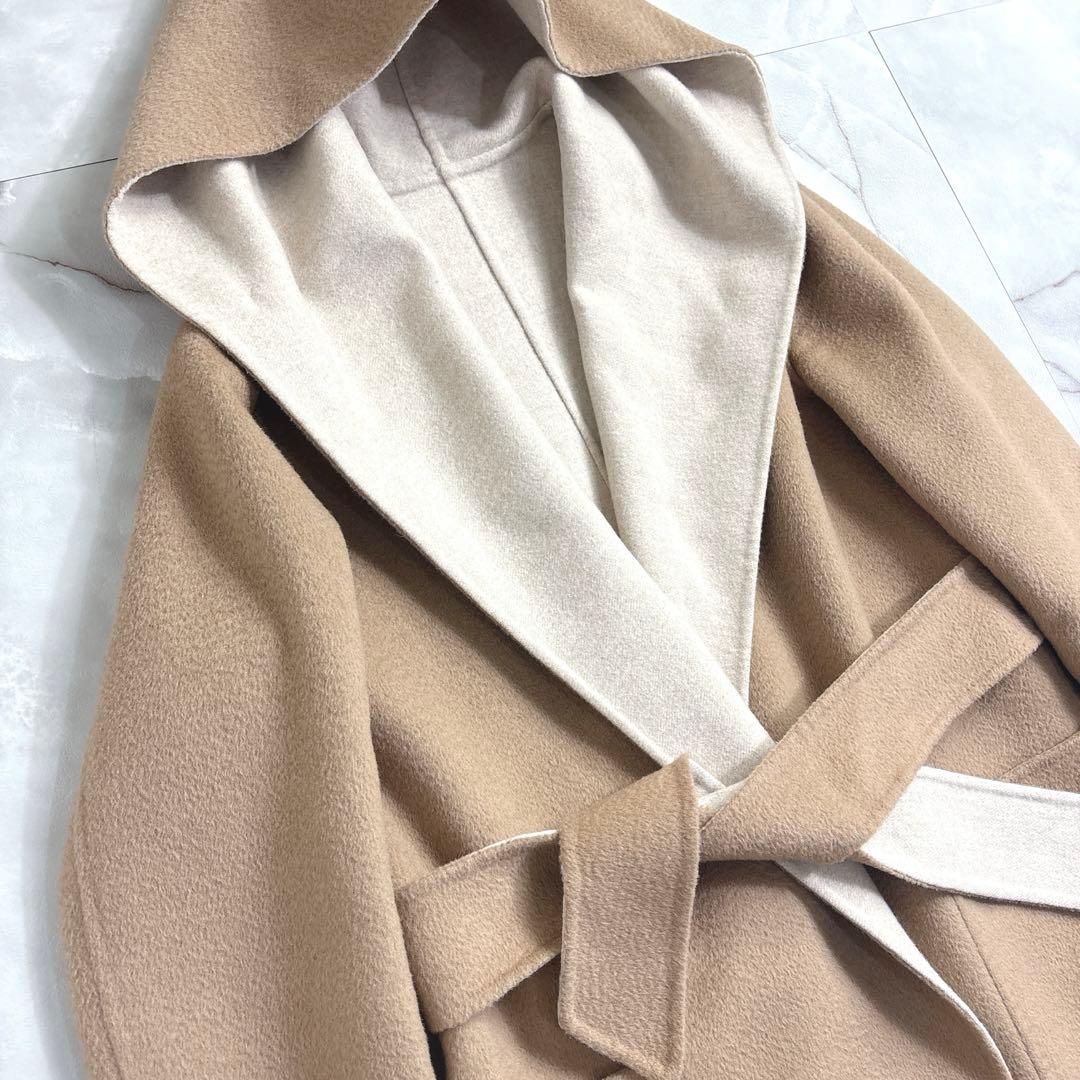 美品 マックスマーラ クチートアマーノ リバーシブル コート サイズ36