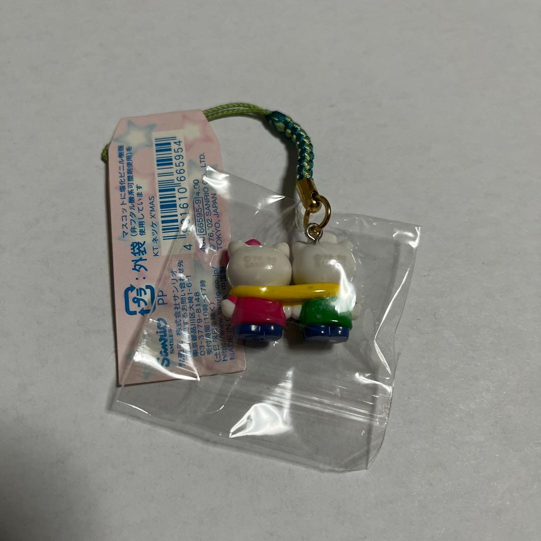 激レア ハローキティ ストラップ KITTY＆MIMMY 28周年 ねつけ 激レア