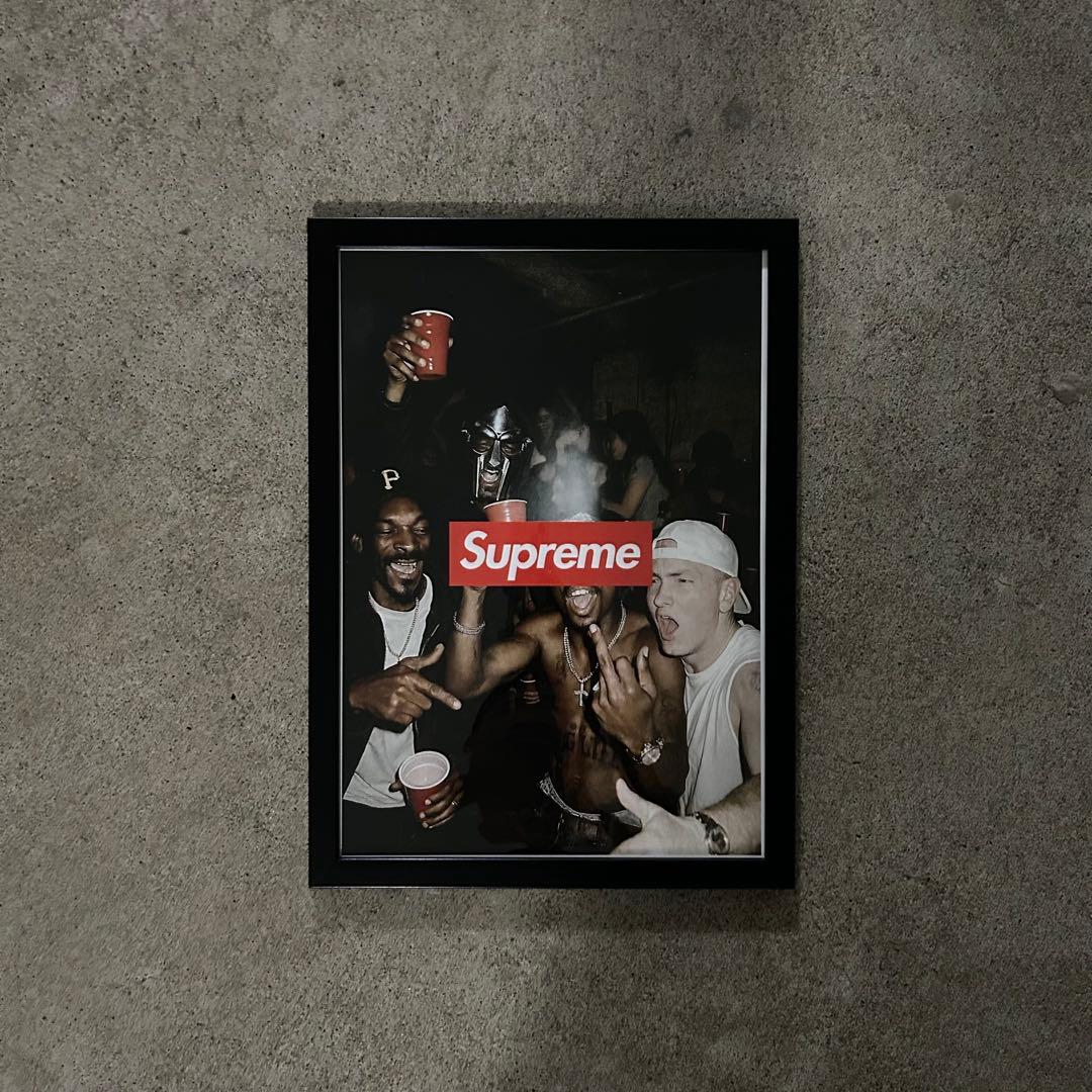 シュプリーム エミネム ニプシー Supreme アートポスター フレーム A4