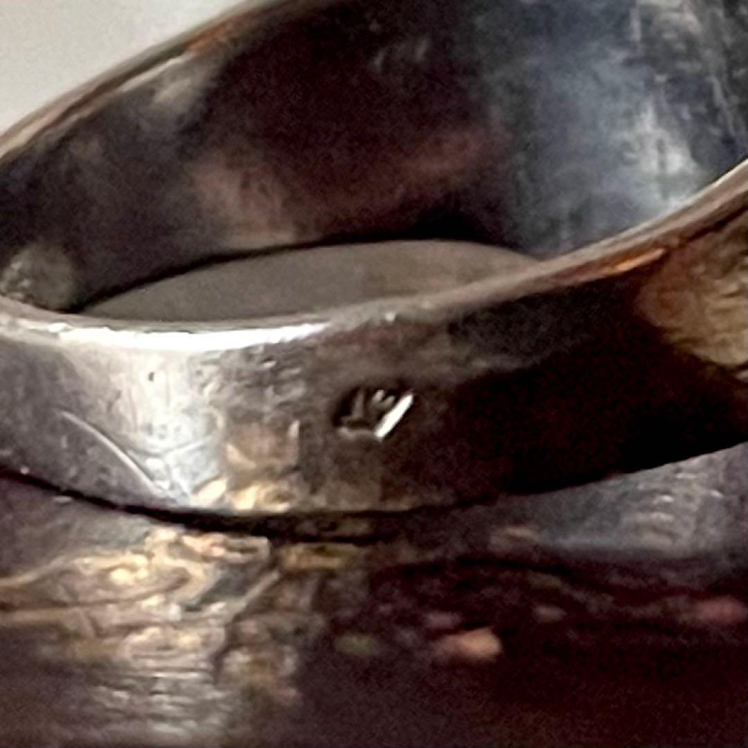 ブギウギ 様専用 純銀製紋章デザインリング フランスアンティーク