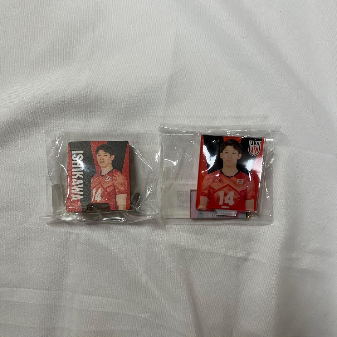 石川祐希 モバガチャ メモスタンド アクリルバッジスタンド セット