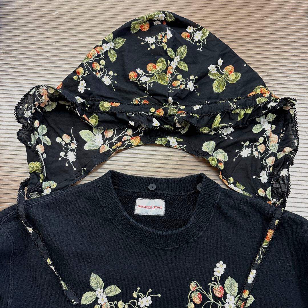 ワンダフルワールド カネコイサオ イチゴ柄 スウェット ローンフード