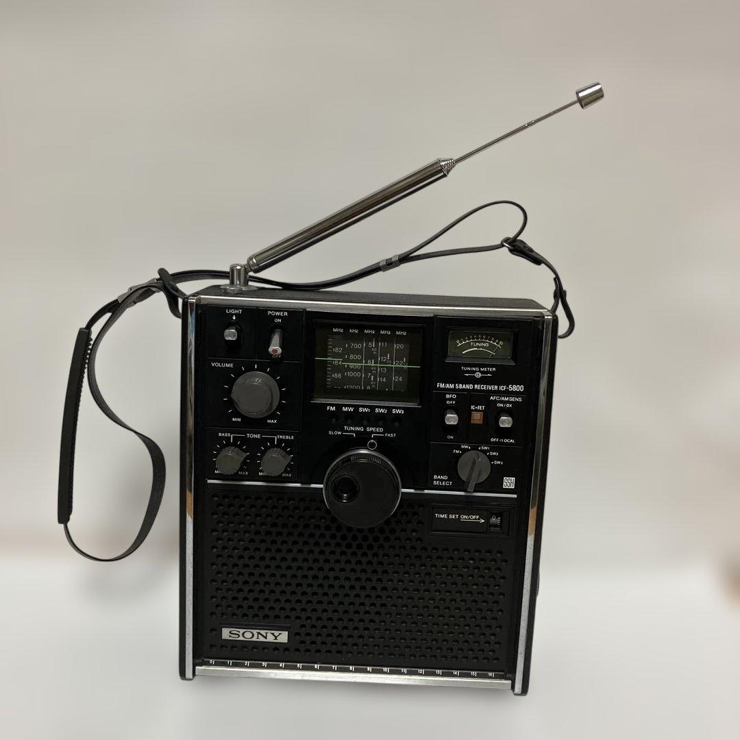 ソニーラジオ受信機　ＩＣＦー５８００　　　　　完動品 ソニー ICF-5800 – BCLブームの火付け役 | 【昭和レトロ】ゴールデン