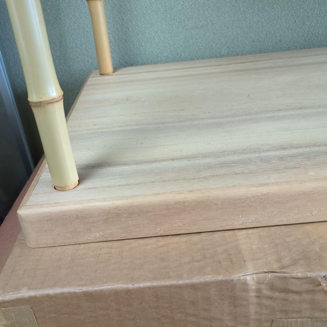 竹台子 組み立て式 木製 茶道具 茶道 棚 割れ筋あり 紙箱 - メルカリ