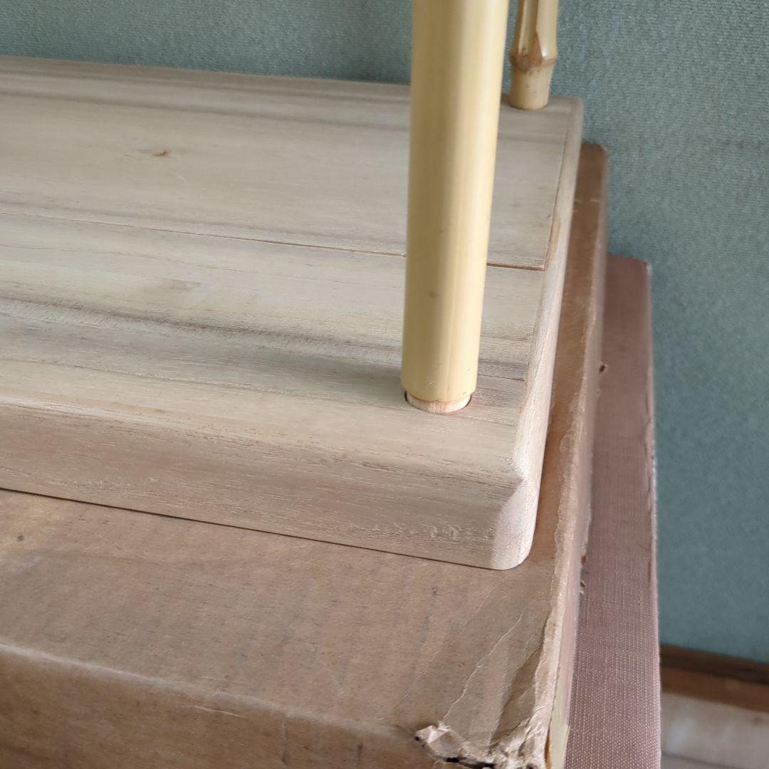 竹台子 組み立て式 木製 茶道具 茶道 棚 割れ筋あり 紙箱 - メルカリ