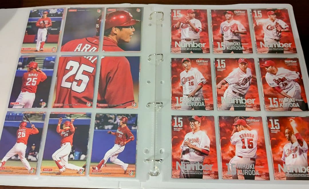 黒田博樹×新井貴浩 アスリートカード 広島カープ コンプリートファイル