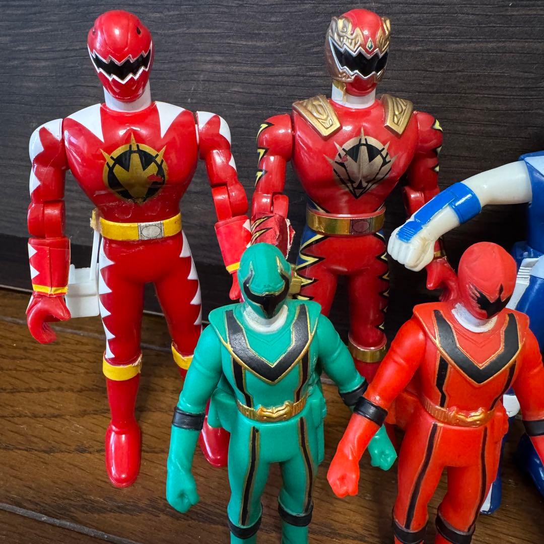 当時物】スーパー戦隊 ソフビ・プラスチックフィギュアセット