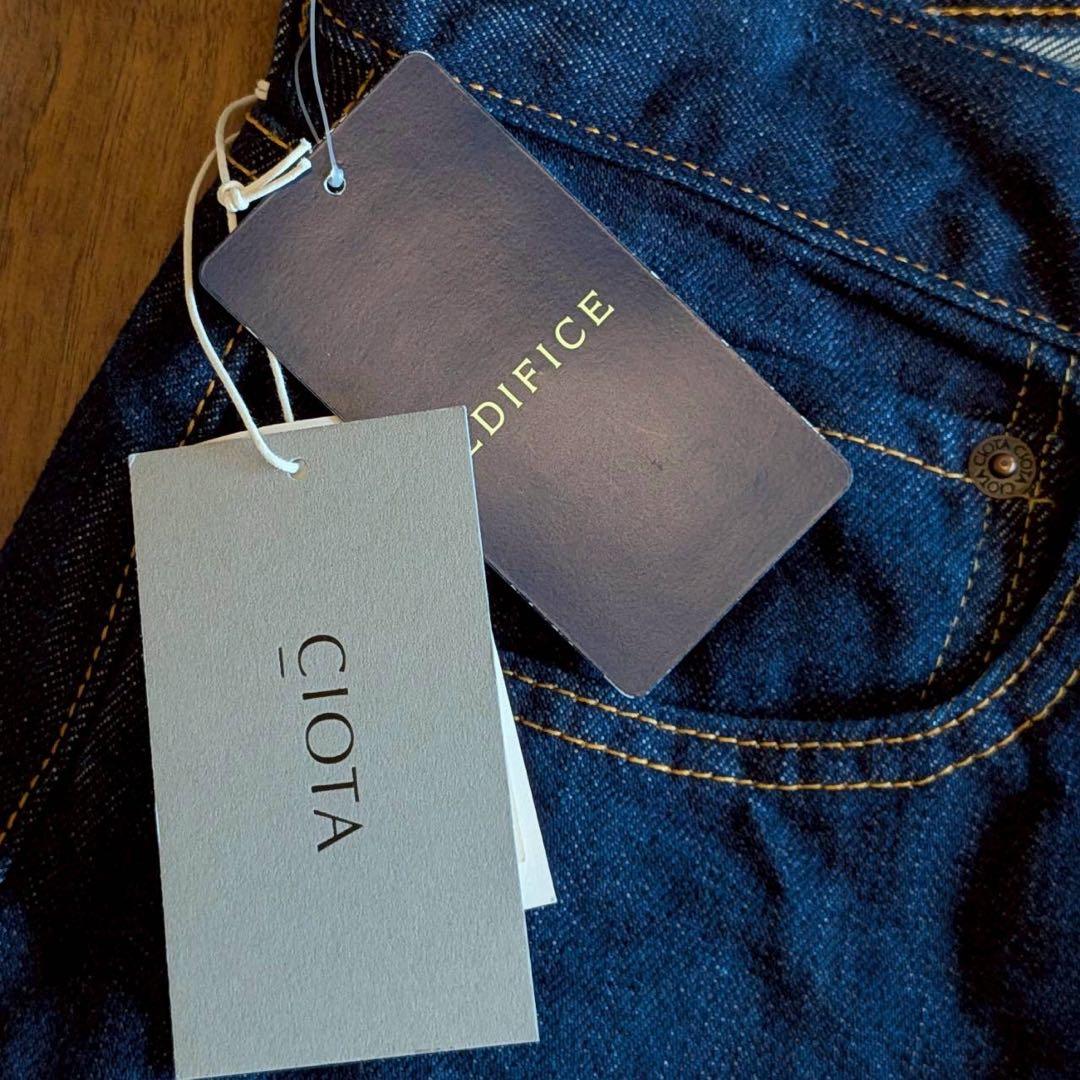 新品　定価26,400円　スビンコットン 13.5oz テーパードデニム　日本製