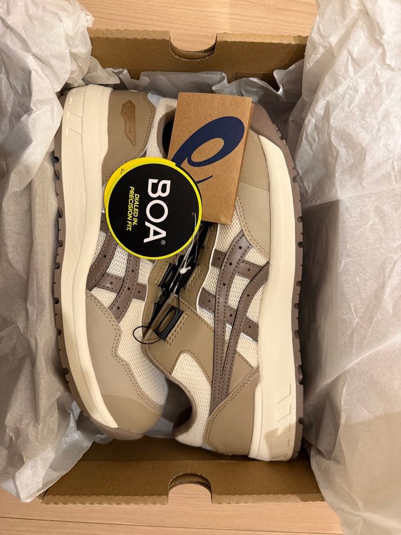 アシックス cp209安全靴 25ss限定色 クリーム トープグレー 27cm