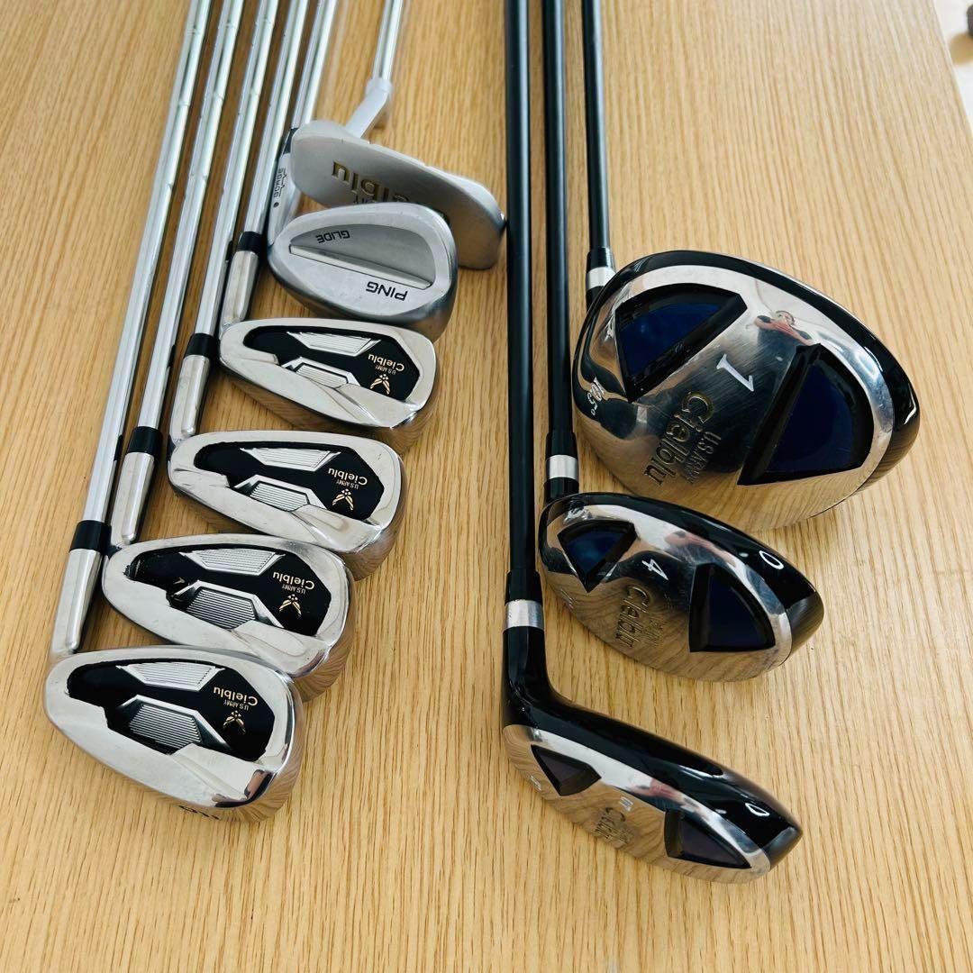 Cielble シェルブル　U.S.ARMY ゴルフバッグ　アイアン9本セット