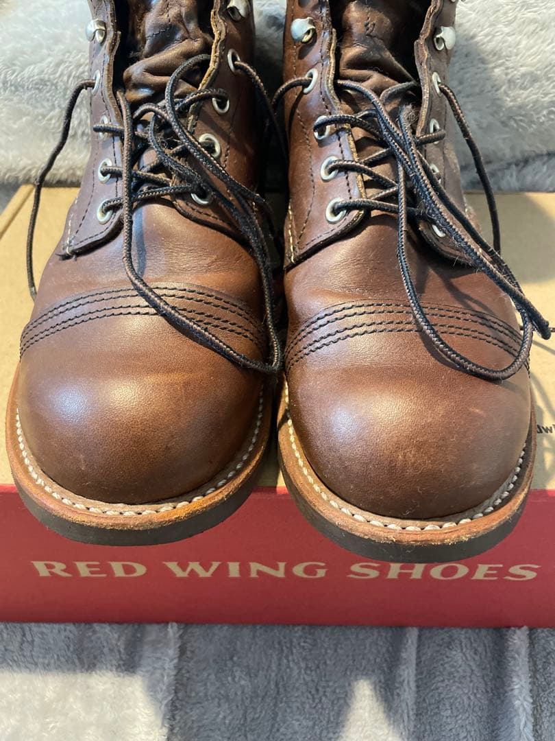 RED WING SHOES ブラウン レースアップブーツ - メルカリ
