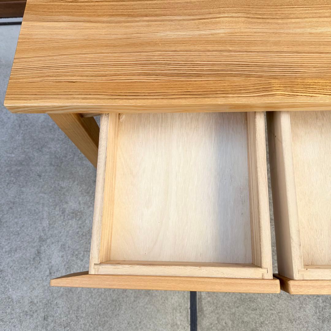 廃盤 美品 無印良品 デスク 学習机 タモ 引き出し付き - メルカリ